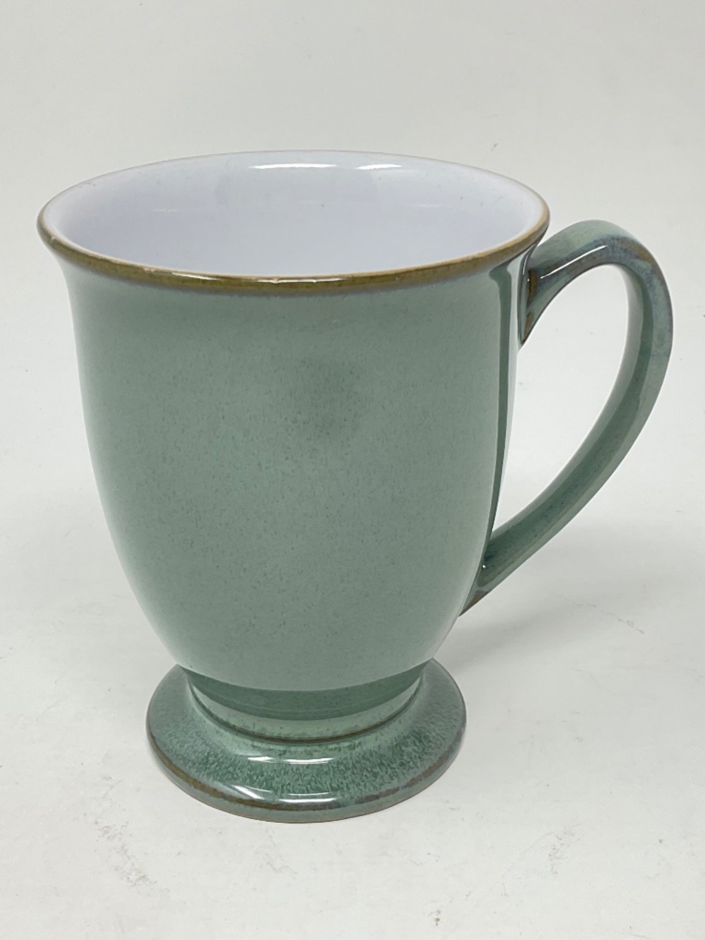 Denby Regency Green Stoneware Footed Coffee mug